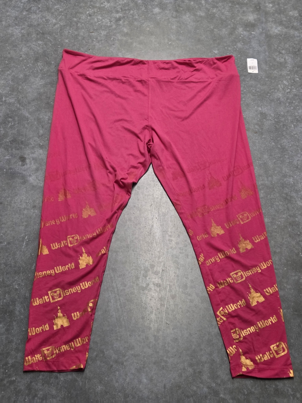 NWT Disney Pink Leggings Size 2XL Mickey Mouse Park Hopping Fantasy Land